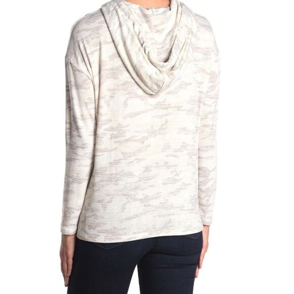 $5 SALE!!!! MSRP $58 NWT Workshop Small Drop Shoulder Long Sleeve Camo Hoodie - Picture 2 of 9